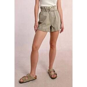 NEW MOLLY BRACKEN kara woven shorts in khaki